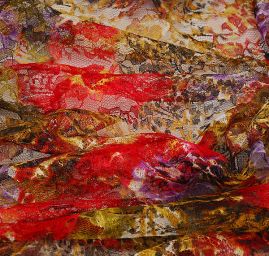 Krajka tylová pestré barvy