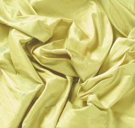 Šantung jednobarevný šanžán žlutozelený