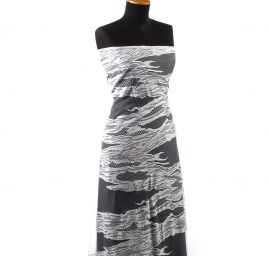 Krajka abstrktní motiv bílá