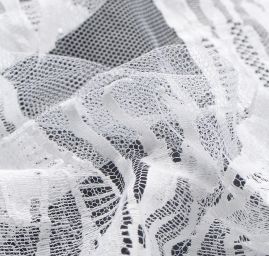 Krajka abstrktní motiv bílá