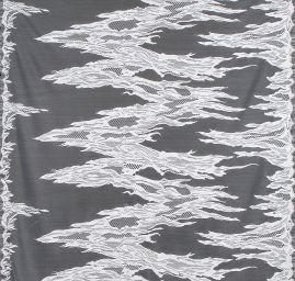 Krajka abstrktní motiv bílá