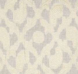 Etamín žakárový pasiley vzor písková žlutá