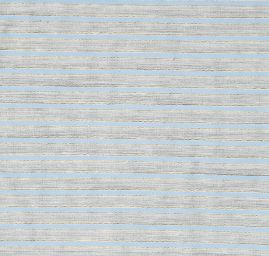 Bavlněný etamín proužky modrá/slonová kost