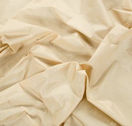 Taft žakár puntíky béžový