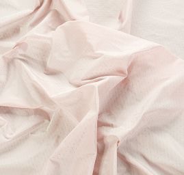 Taft žakár puntíkovaný růžový