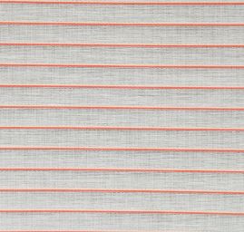 Bavlněný etamín vzor proužků růžový/slonová kost 