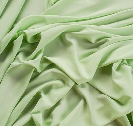 Krepdešín imitace hedvábí pastel zelený