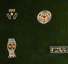 Viskozová šatová látka ento vzor zelená