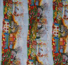 Bavlna tisk design Elizabeth's Etudio podzim