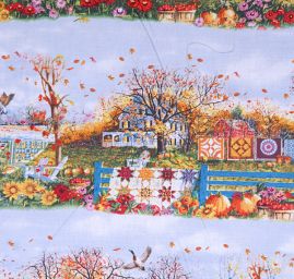 Bavlna tisk design Elizabeth's Etudio podzim