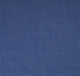 Bavlněná látka oboustranná kostka modrobílá