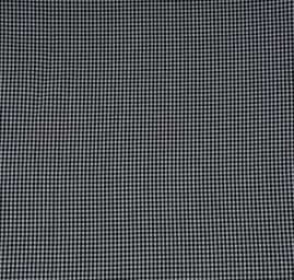 Bavlněná látka oboustranná kostka černá/bílá