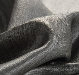 Lamé šatová látka stříbrnošedá tmavá