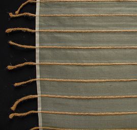 Organza hedvábná jutové proužky pastel zelená