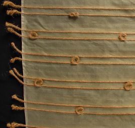 Organza hedvábná jutový proužek pastel žlutá