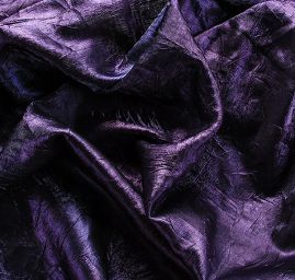Lamé šatová látka kreš fialová