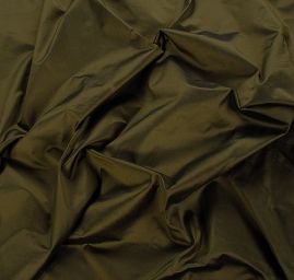 Taft hladký pevnější olivověčerný