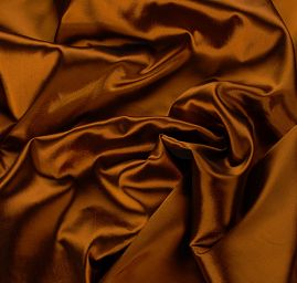 Taft hladký šanžán rezavo-černý