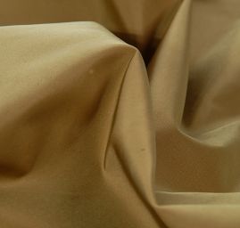 Taft hladký jemný hnědý