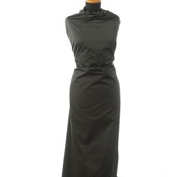 Taft/satén hladký jemný tmavě šedý