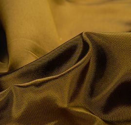 Taft hladký šanžán zlato-černý