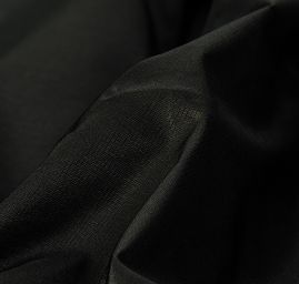 Taft žakár jemné proužky tmavě šedý