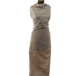 Taft hladký béžovohnědý