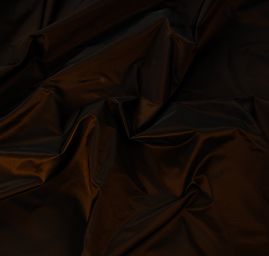 Taft hladký pevnější hnědo-oranžový