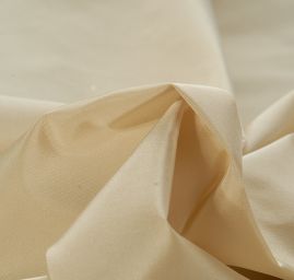 Taft hladký pevnější béžový