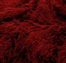 Imitace zvířecí srsti kašmírské kozy červená tmavá