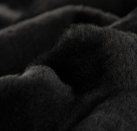 Imitace kožešiny/kůže oboustranná černá