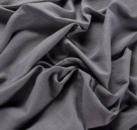 Bavlněný etamín kreš tmavší šedá