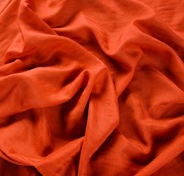 Hedvábný organtýn dvojitý skořicové barvy