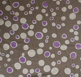 Úplet puntík béžový/fialový II.jakost