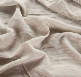 Bavlněný etamín kreš světle béžovošedá