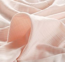 Viskozová šatová látka plise pastel růžová