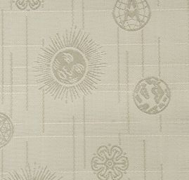 Podšívka žakár polyester smetanová sluníčka