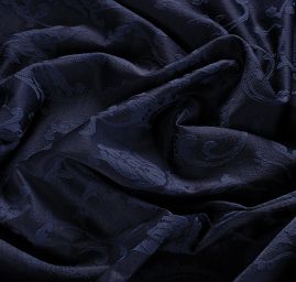 Brokát žakárová látka květinový vzor 