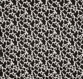 Pevněšjí bavlněná látka zvířecí motiv kráva černá/bílá