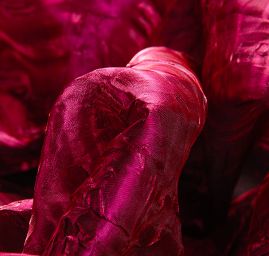 Lamé šatová látka kreš fuchsiová tmavá