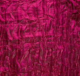 Lamé šatová látka kreš fuchsiová tmavá