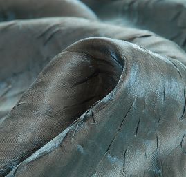 Lamé šatová látka kreš modrozelená