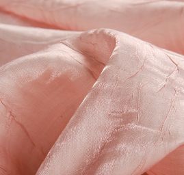 Lamé šatová látka kreš růžová