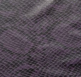 Imitace hadí kůže tmavě fialová