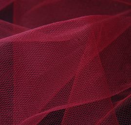 Šatový tyl, bordo