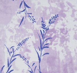 Viskózová látka květinový vzor levandule