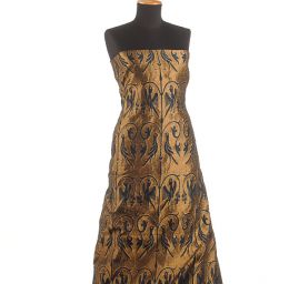 Replika historické látky Arras  tyrkys/zlatý