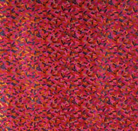 Brokát geometrický motiv fialový