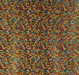 Brokát geometrický motiv černozlatý