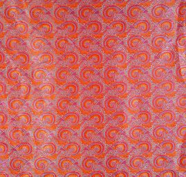 Brokát paisley motiv modrý